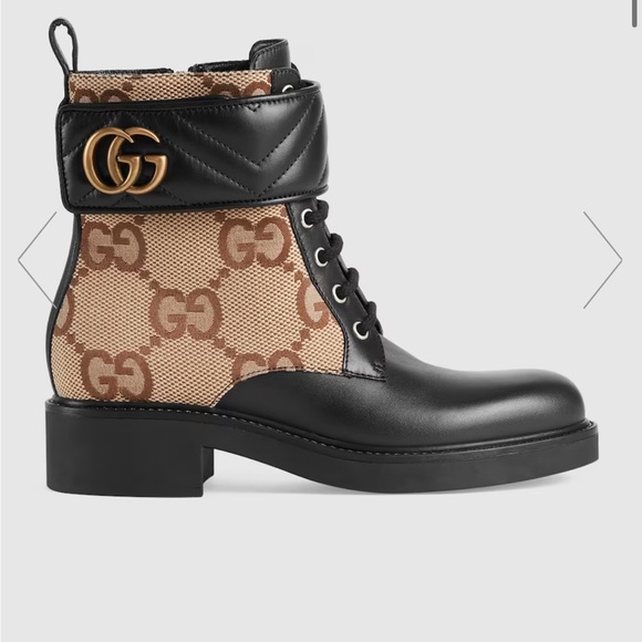 Women’s ankle boot with double G - Picture 6 of 7